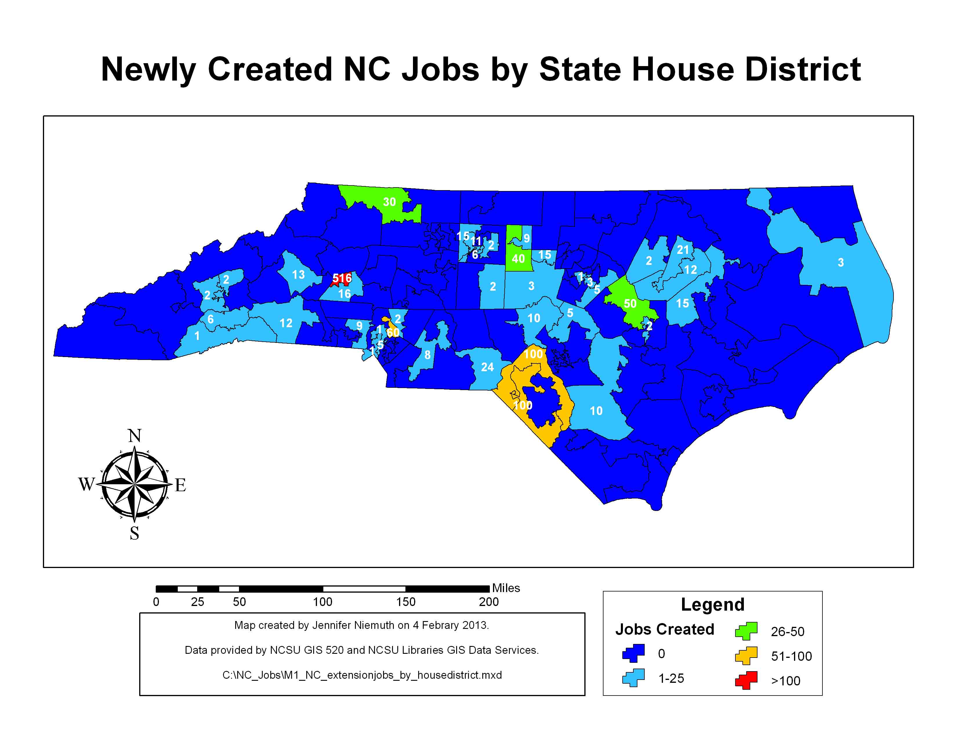 New jobs by house district