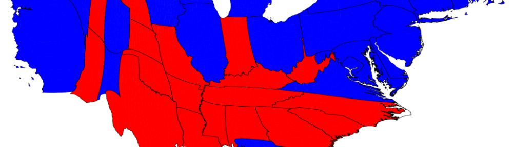 2012 election results scaled to number of electoral college votes.